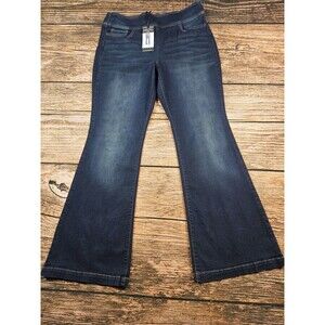 NWT Sofia Jeans MELISSA Sofia Vergara Women 20 Super Hi Rise Flare Pull On Blue